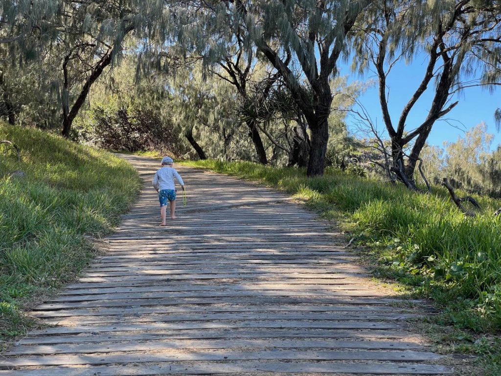 Walking up to the Lighthouse at Double Island POints