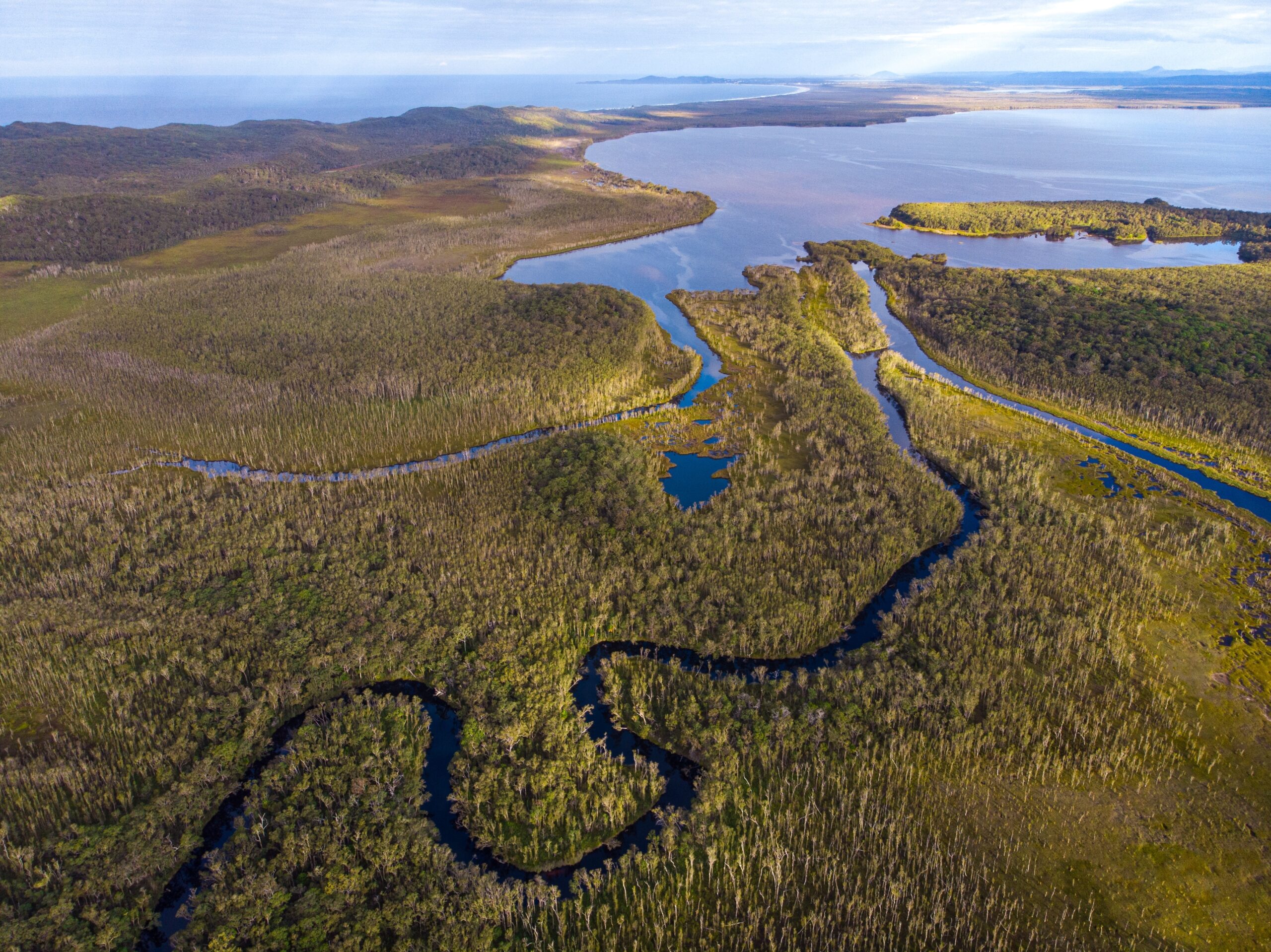 Ariel view of Noosa Everglades