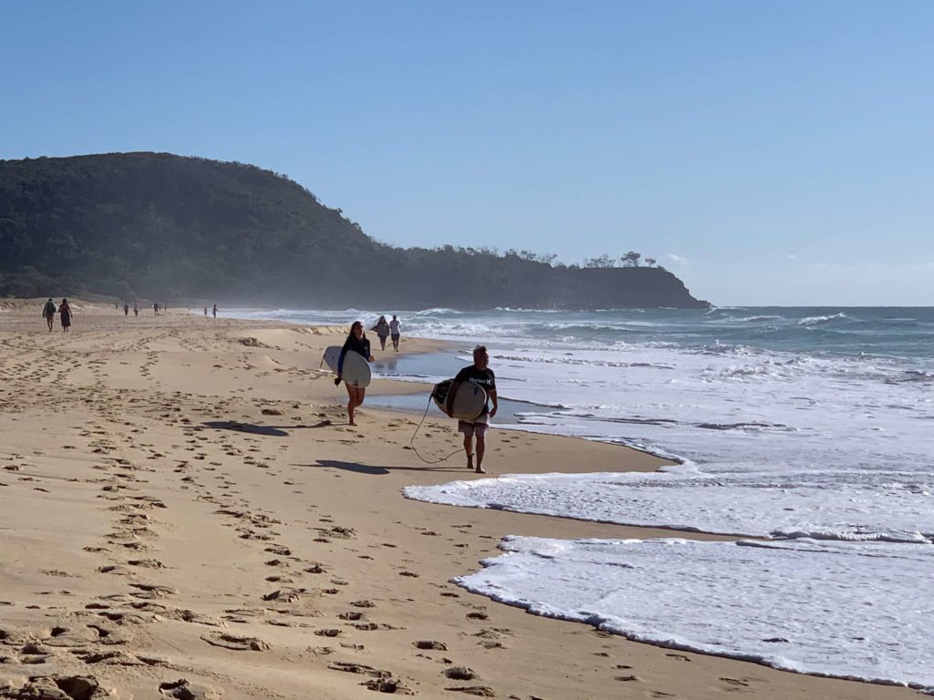 Surfers in Noosa 