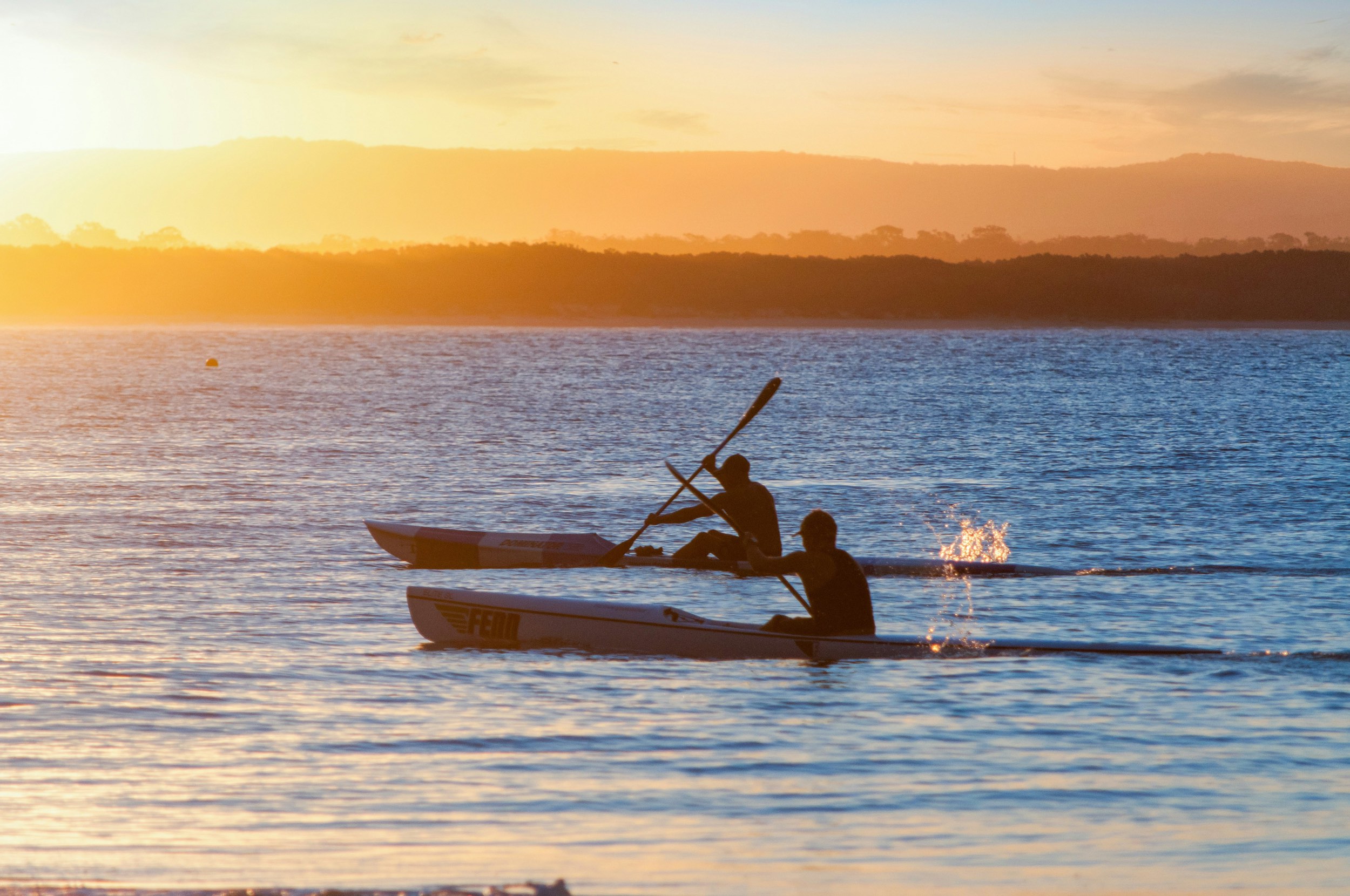 Kayaking in Noosa in the Ocean