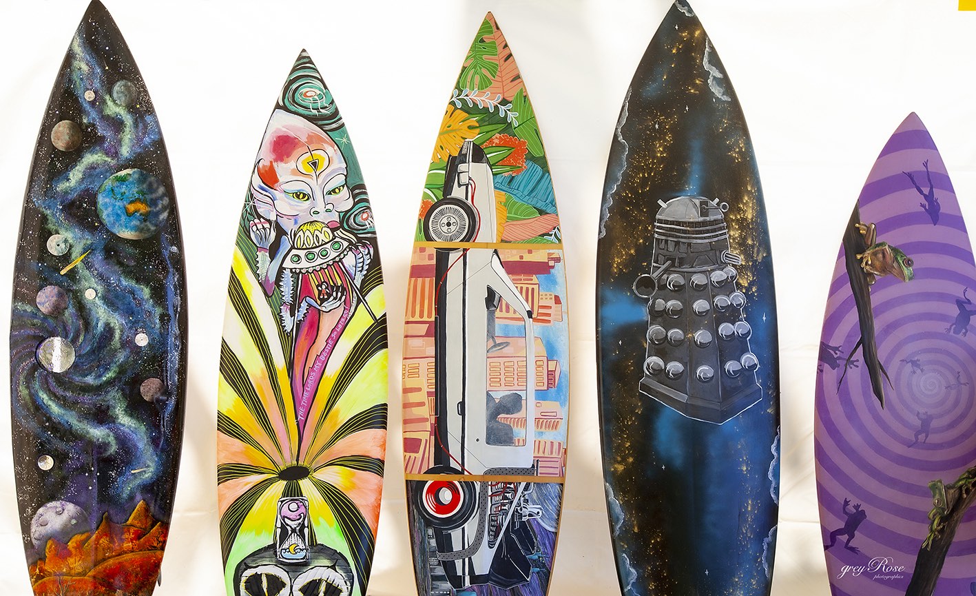 Surfboard art - Australian Body Art Festival 