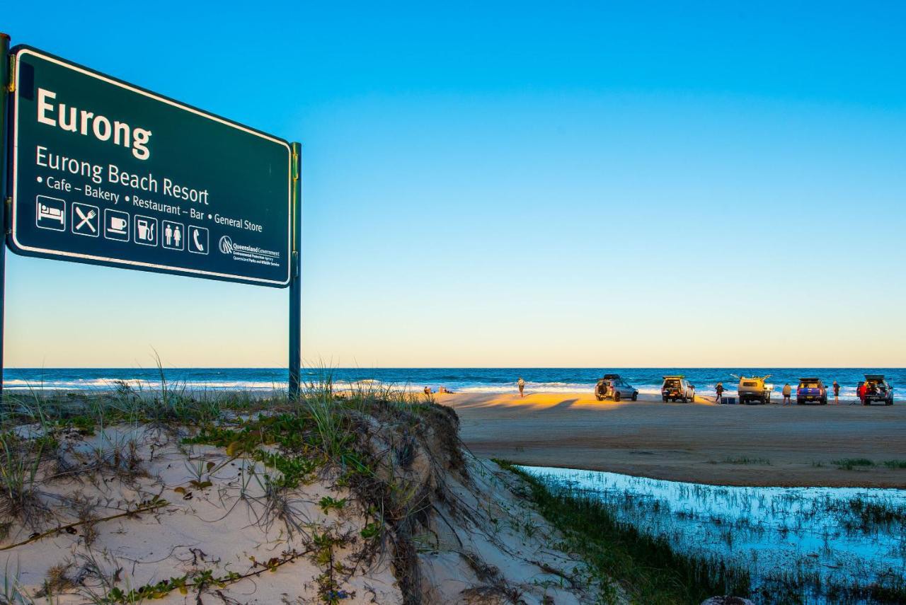 K'gari (Eurong) Beach Resort  with 4wd on the beach