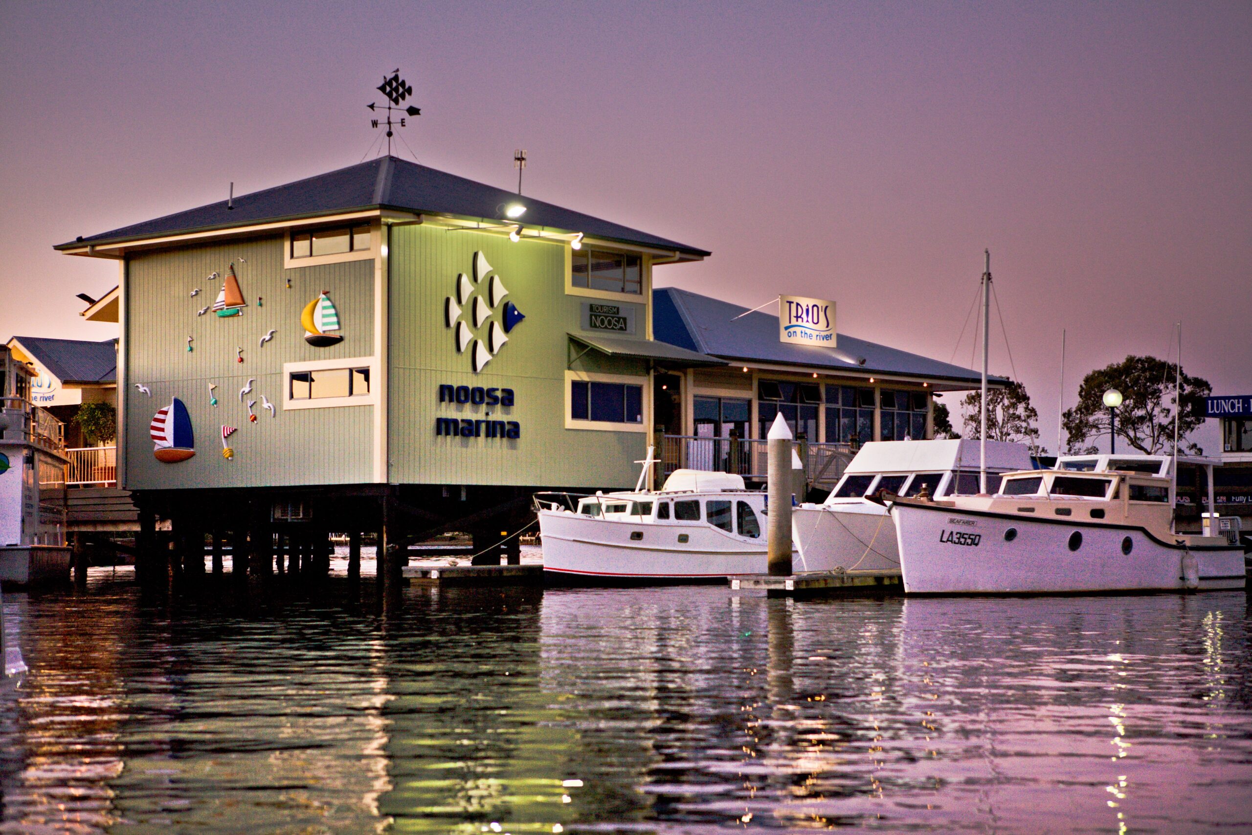 Noosa Marina at Sunset - Katja Anton Photography