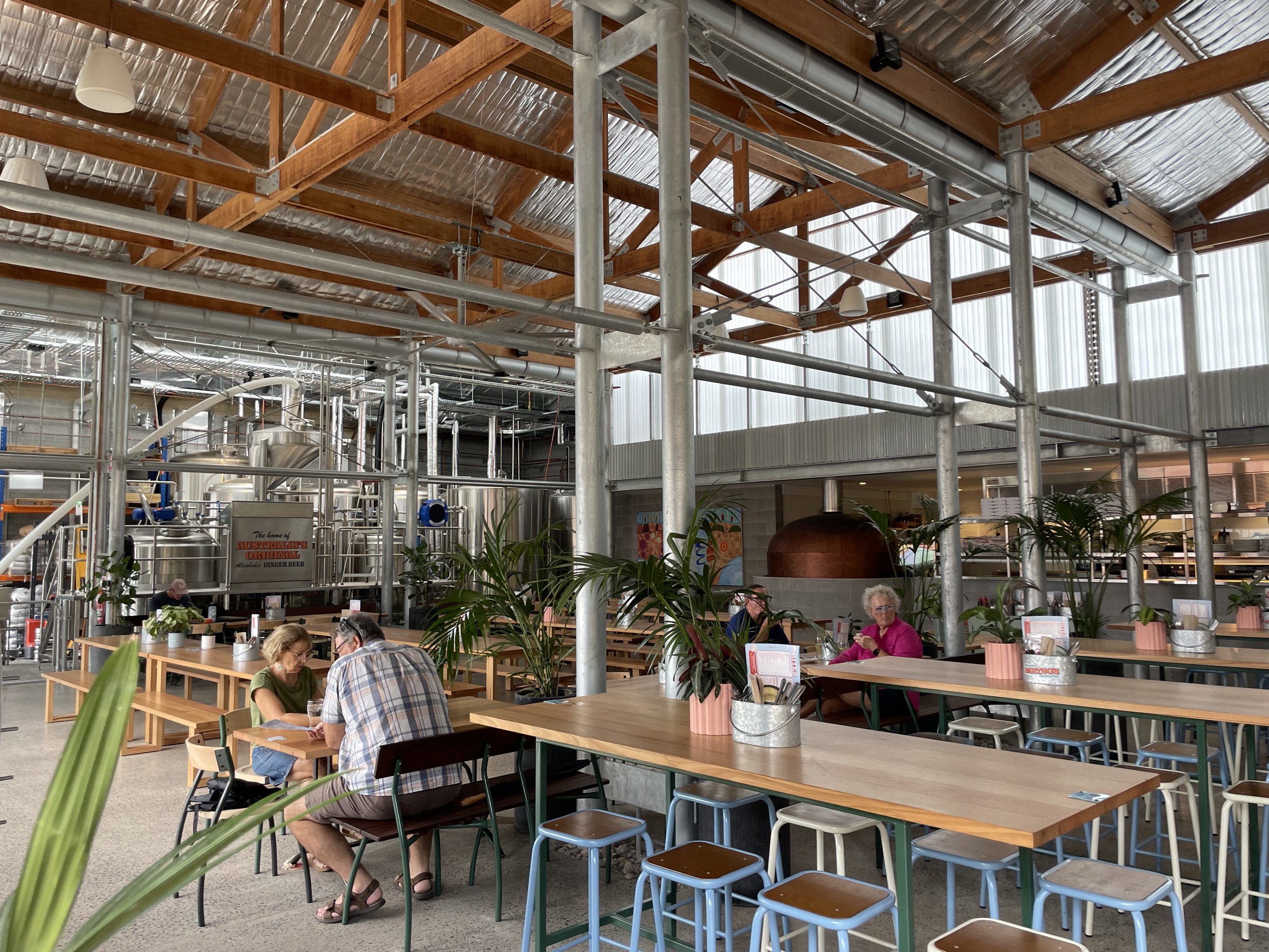 Inside of the brewery at Matso's Brewery