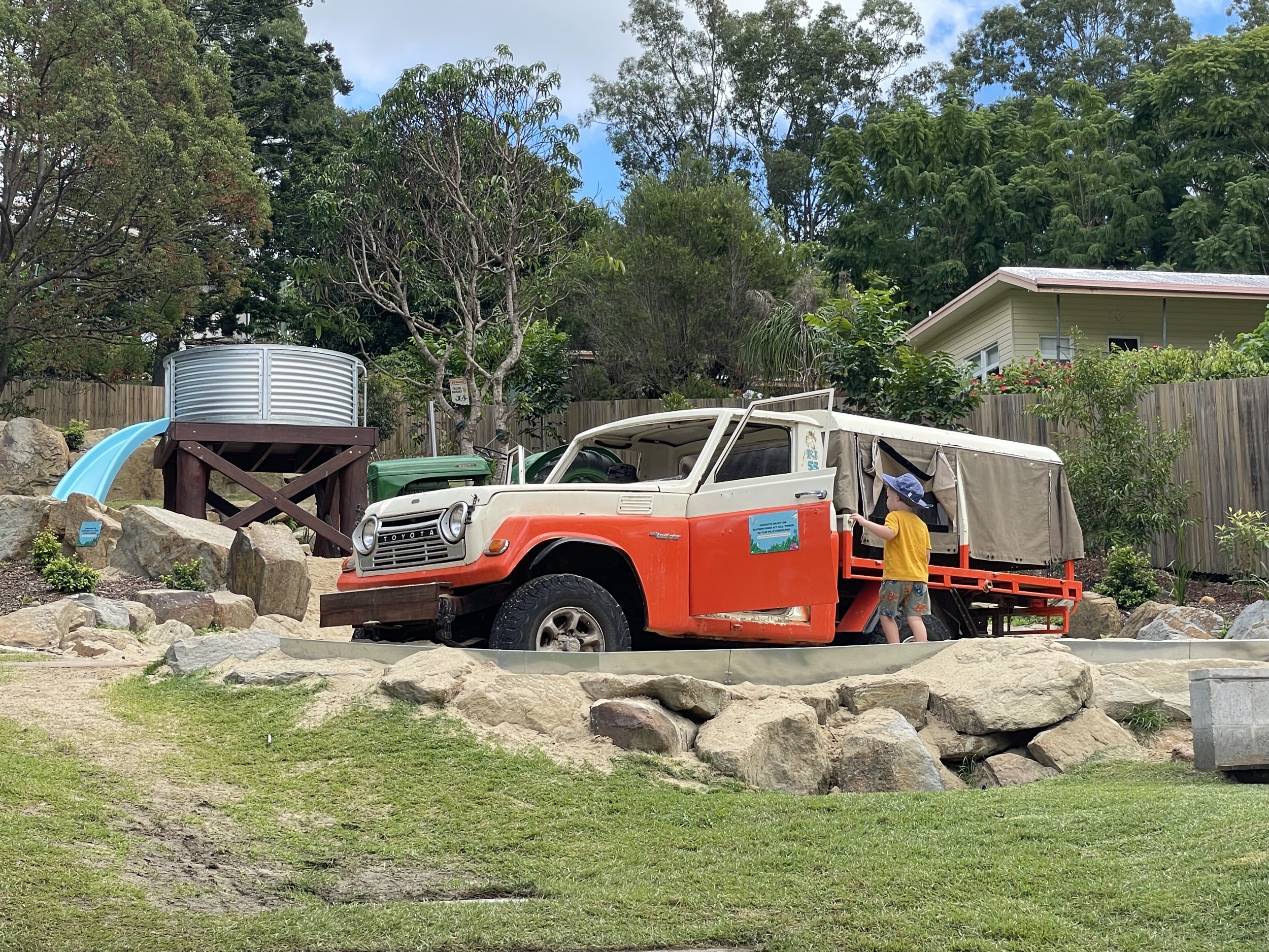 4 wheel drive truck at Matso's brewery