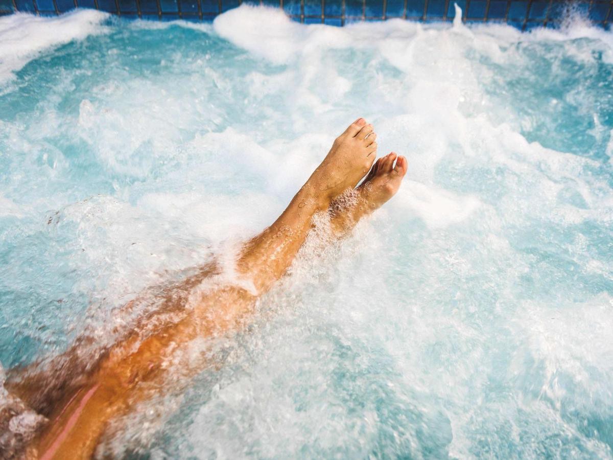 Relaxing in the Spa Pool at the Sebel