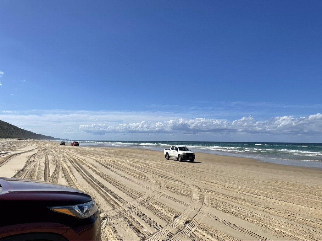 Four Wheel Driving on Teewah Beach