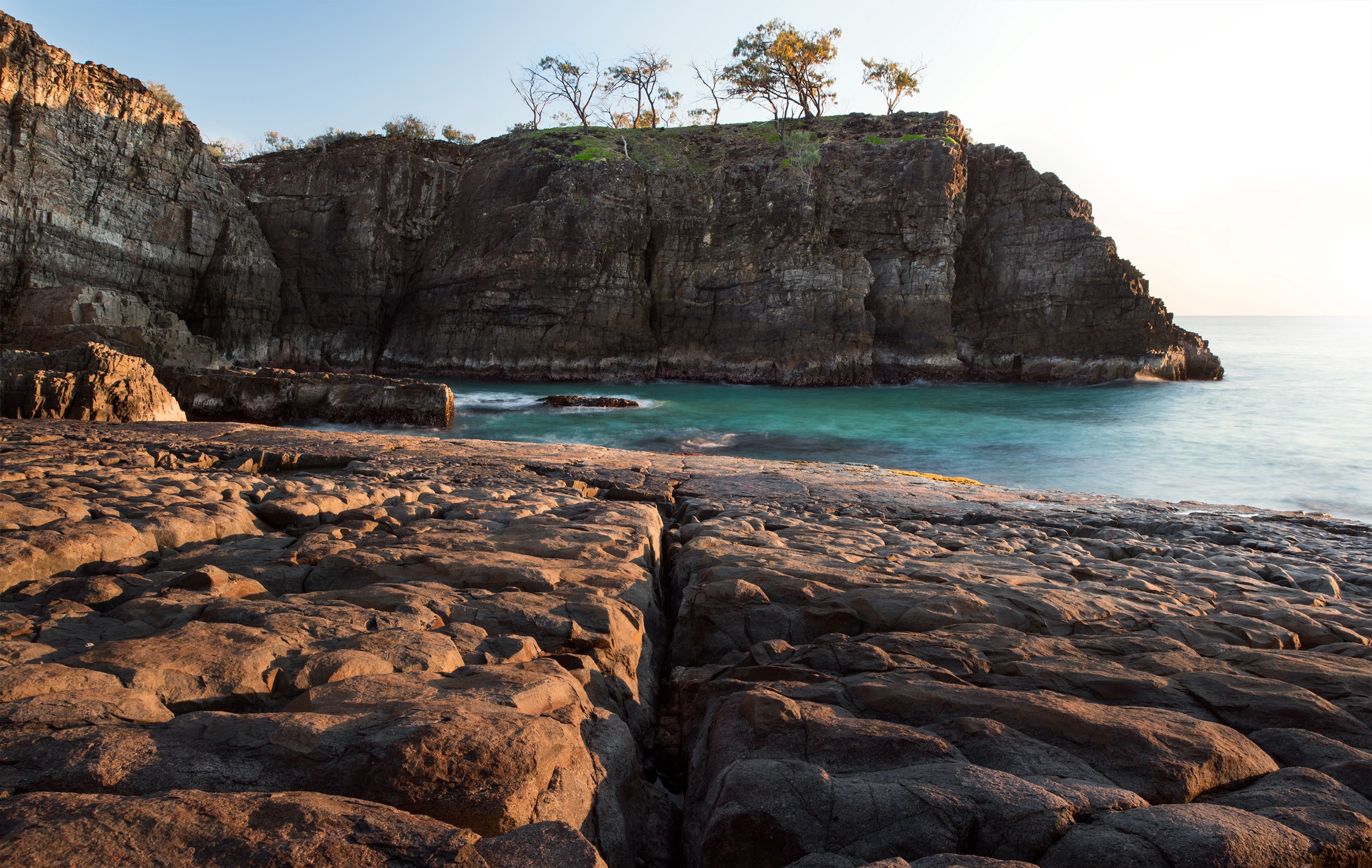 Sunrise on a calm day at Devil's kitchen